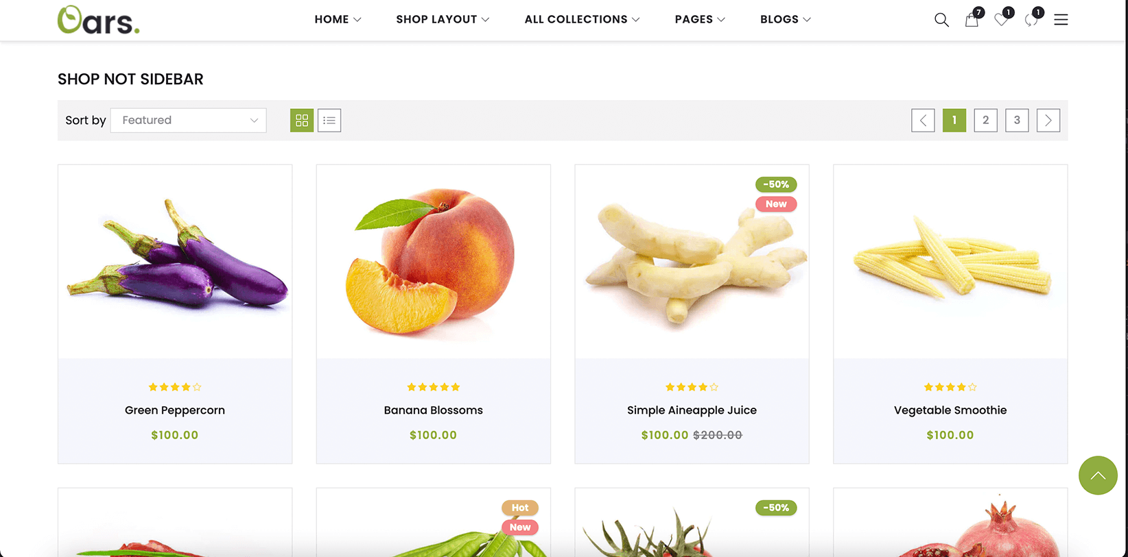 Shop Not Sidebar