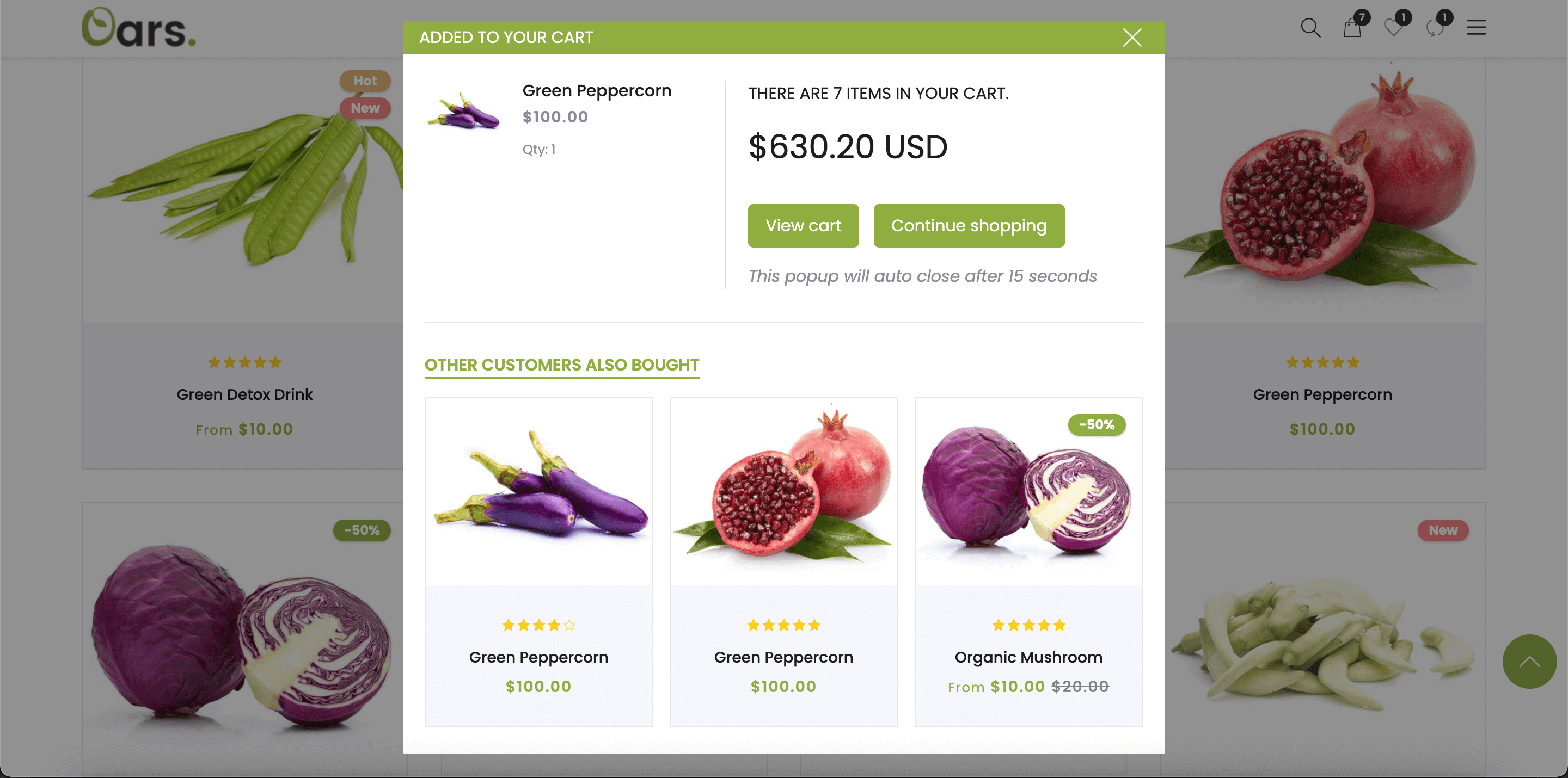 Upsell products