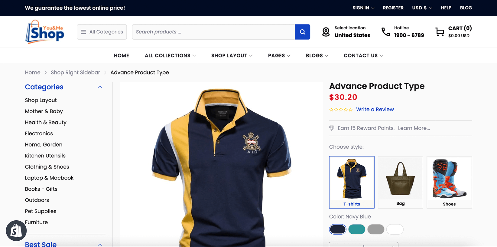 Advance Product Type