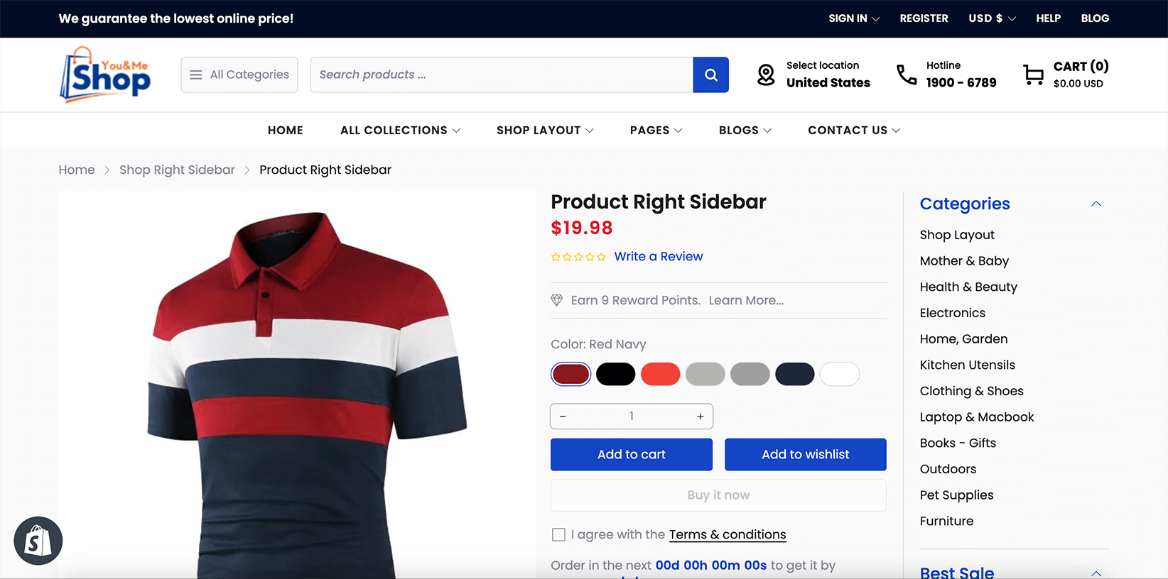 Product Right Sidebar