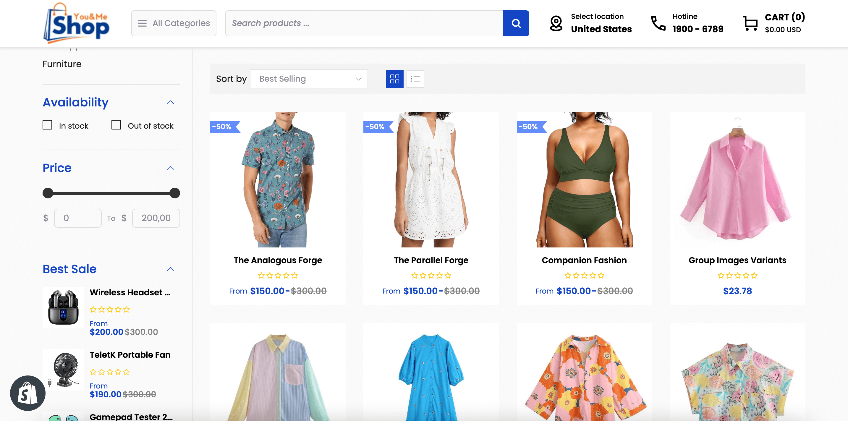 Shop Left Sidebar