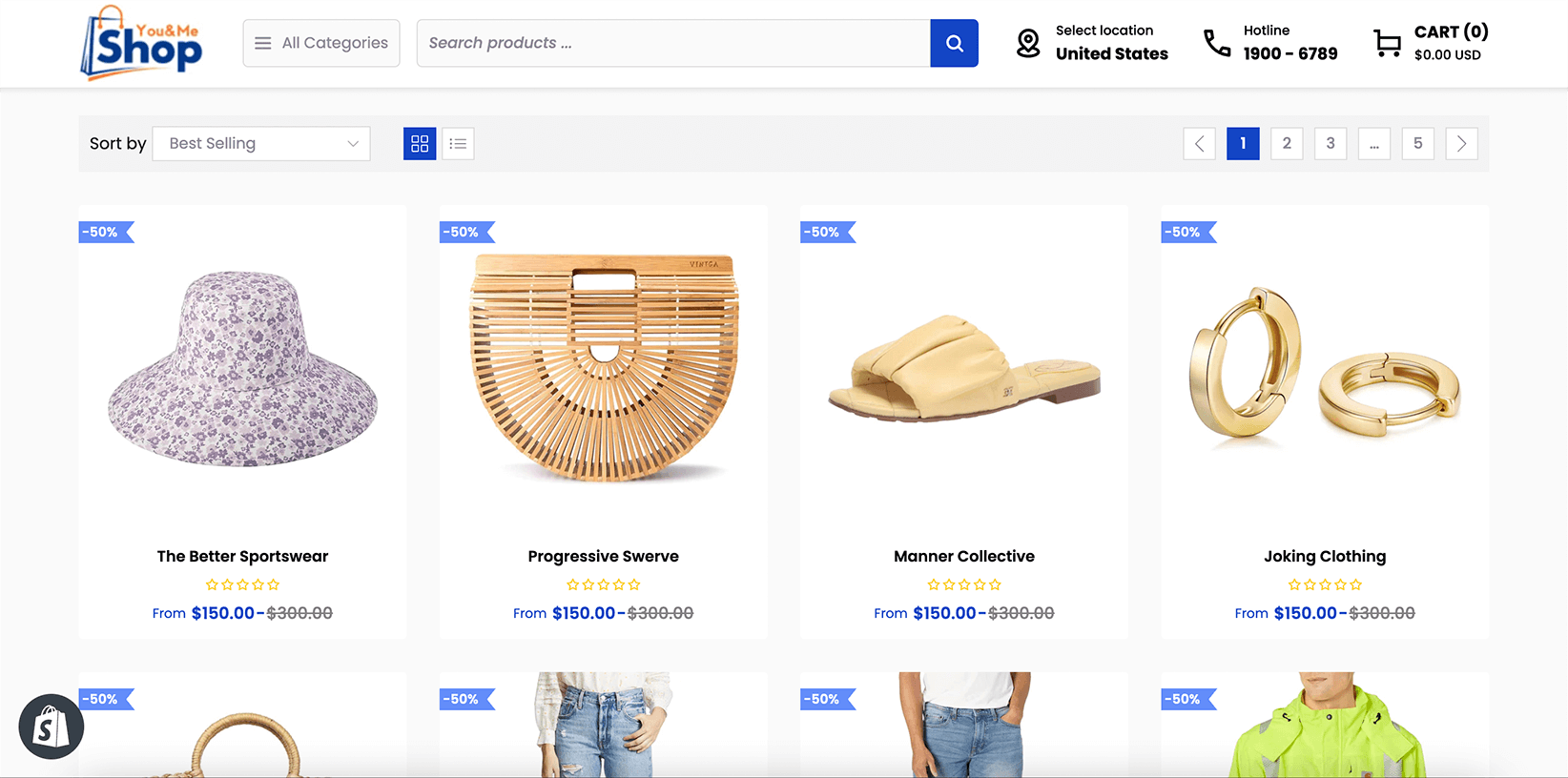 Shop Not Sidebar